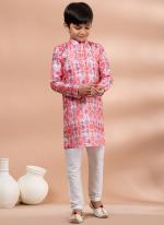 Mono Multi Traditional Wear Digital Printed Kids Kurta Pajama